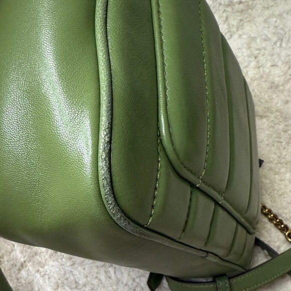 Tory Burch Olive Green Quilted Crossbody Bag - Picture 6 of 16